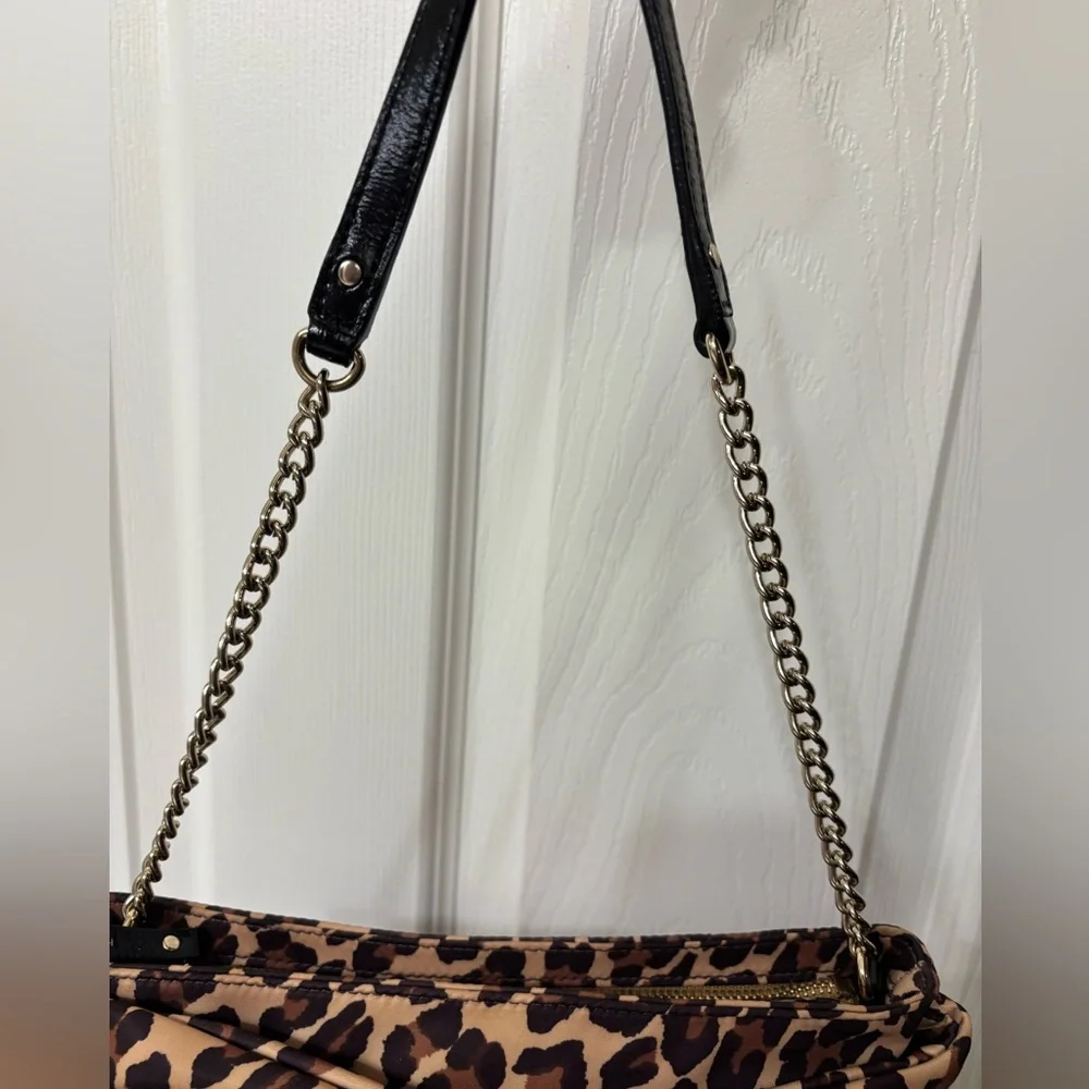 kate spade leopard print shoulder bag - Like New - Picture 6 of 8